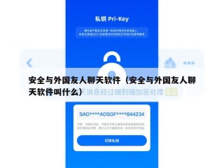 安全与外国友人聊天软件（安全与外国友人聊天软件叫什么）
