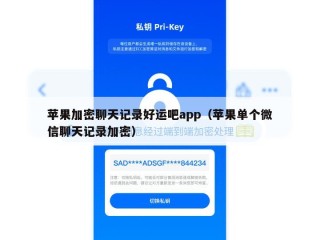 苹果加密聊天记录好运吧app（苹果单个微信聊天记录加密）