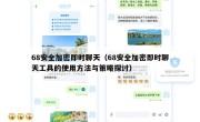 68安全加密即时聊天（68安全加密即时聊天工具的使用方法与策略探讨）