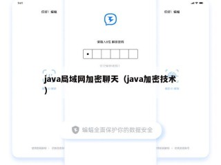 java局域网加密聊天（java加密技术）
