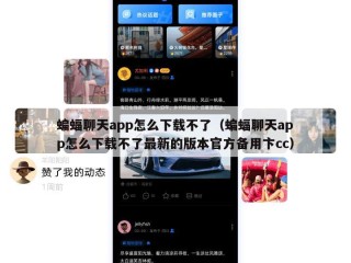 蝙蝠聊天app怎么下载不了（蝙蝠聊天app怎么下载不了最新的版本官方备用卞cc）