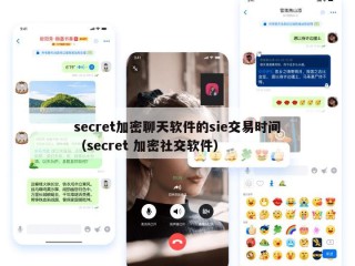 secret加密聊天软件的sie交易时间（secret 加密社交软件）