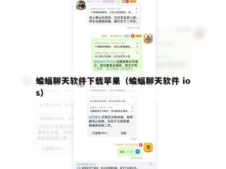 蝙蝠聊天软件下载苹果（蝙蝠聊天软件 ios）