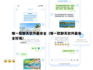哪一款聊天软件最安全（哪一款聊天软件最安全好用）