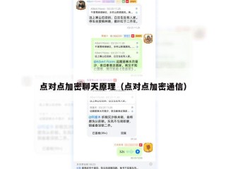 点对点加密聊天原理（点对点加密通信）