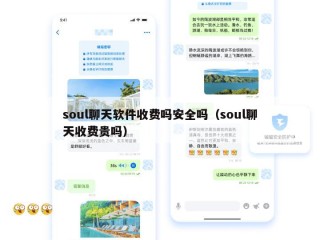 soul聊天软件收费吗安全吗（soul聊天收费贵吗）