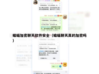蝙蝠加密聊天软件安全（蝙蝠聊天真的加密吗）