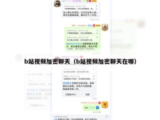 b站视频加密聊天（b站视频加密聊天在哪）