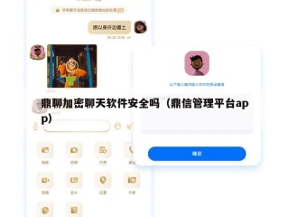 鼎聊加密聊天软件安全吗（鼎信管理平台app）