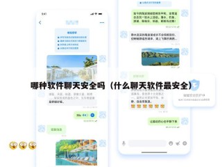哪种软件聊天安全吗（什么聊天软件最安全）