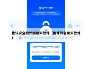 比较安全的外国聊天软件（国外知名聊天软件）