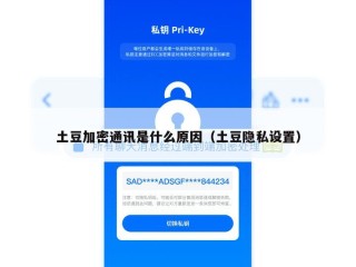 土豆加密通讯是什么原因（土豆隐私设置）