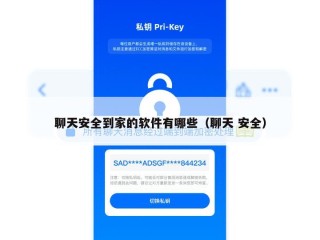 聊天安全到家的软件有哪些（聊天 安全）