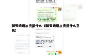 聊天暗语加密是什么（聊天暗语加密是什么意思）