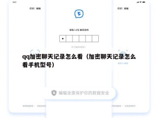 qq加密聊天记录怎么看（加密聊天记录怎么看手机型号）
