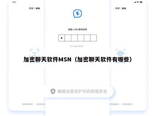 加密聊天软件MSN（加密聊天软件有哪些）