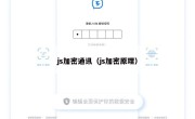 js加密通讯（js加密原理）