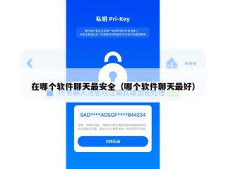 在哪个软件聊天最安全（哪个软件聊天最好）