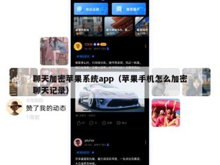 聊天加密苹果系统app（苹果手机怎么加密聊天记录）