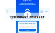 钉钉部门群聊天安全（钉钉群安全设置）