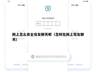 网上怎么安全交友聊天呢（怎样在网上交友聊天）