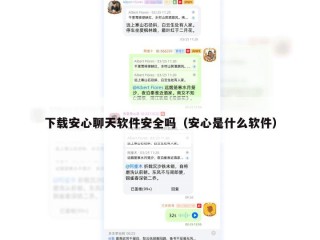 下载安心聊天软件安全吗（安心是什么软件）