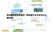 哆咪聊天软件安全吗（哆咪是什么平台为什么要扣费）