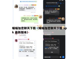 蝙蝠加密聊天下载（蝙蝠加密聊天下载 apk 最新版本）