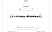 默往聊天软件安全（默往聊天安全吗?）