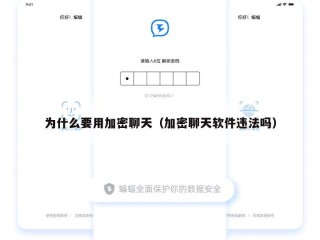 为什么要用加密聊天（加密聊天软件违法吗）