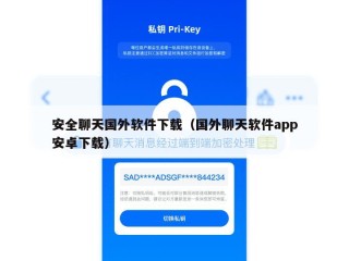 安全聊天国外软件下载（国外聊天软件app安卓下载）
