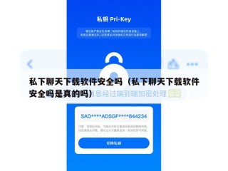 私下聊天下载软件安全吗（私下聊天下载软件安全吗是真的吗）