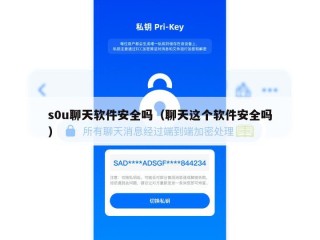 s0u聊天软件安全吗（聊天这个软件安全吗）