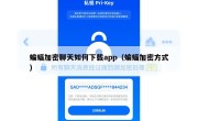蝙蝠加密聊天如何下载app（蝙蝠加密方式）