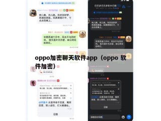 oppo加密聊天软件app（oppo 软件加密）