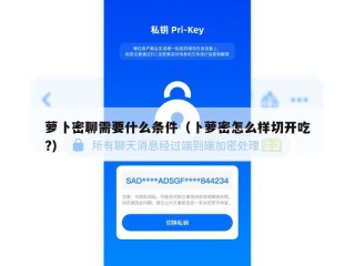 萝卜密聊需要什么条件（卜萝密怎么样切开吃?）