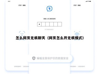 怎么网页无痕聊天（网页怎么开无痕模式）