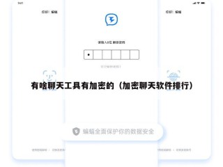 有啥聊天工具有加密的（加密聊天软件排行）
