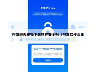 阿友聊天视频下载软件安全吗（阿友软件合集）