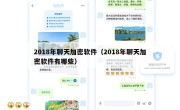 2018年聊天加密软件（2018年聊天加密软件有哪些）
