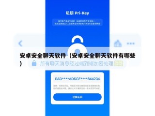 安卓安全聊天软件（安卓安全聊天软件有哪些）