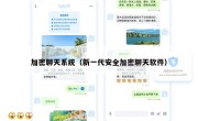 加密聊天系统（新一代安全加密聊天软件）