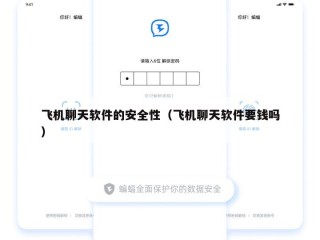 飞机聊天软件的安全性（飞机聊天软件要钱吗）