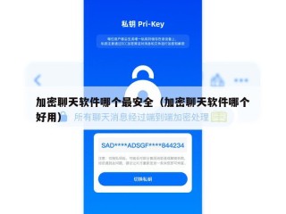 加密聊天软件哪个最安全（加密聊天软件哪个好用）