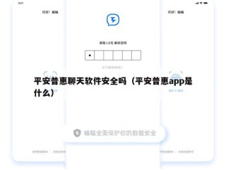 平安普惠聊天软件安全吗（平安普惠app是什么）