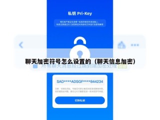 聊天加密符号怎么设置的（聊天信息加密）