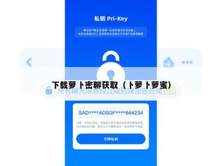 下载萝卜密聊获取（卜萝卜萝蜜）
