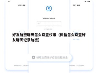 好友加密聊天怎么设置权限（微信怎么设置好友聊天记录加密）