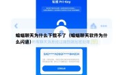 蝙蝠聊天为什么下载不了（蝙蝠聊天软件为什么闪退）