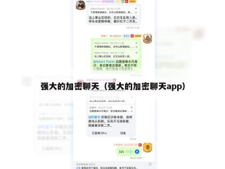 强大的加密聊天（强大的加密聊天app）
